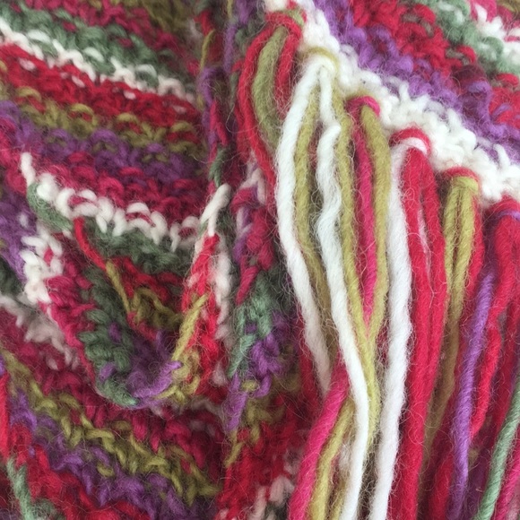 Colorful scarf. 100% wool - Picture 2 of 3